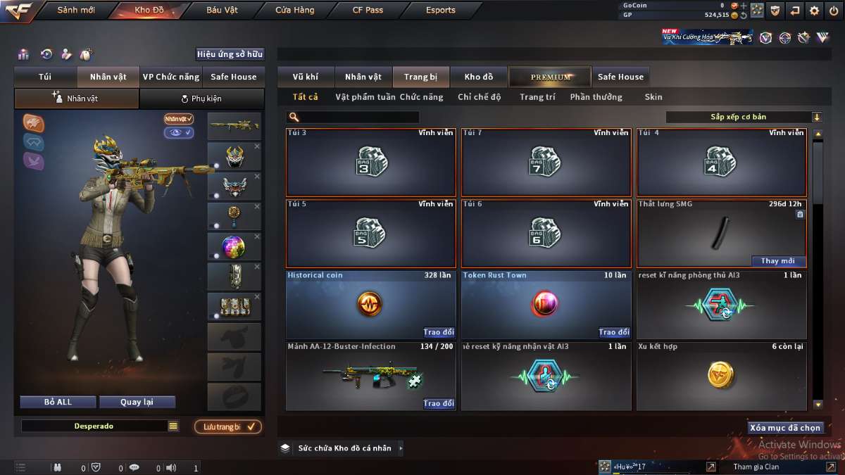 shop acc cf uy tin gia re